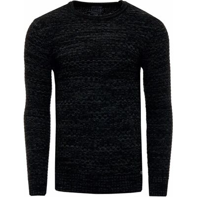 RUSTY NEAL XXL Schwarz Meliert Pullover RUSTY NEAL XXL Schwarz Meliert Pullover