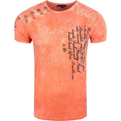 RUSTY NEAL S Batik Korte Mouw T-Shirt - Heren RUSTY NEAL S Batik Korte Mouw T-Shirt - Heren