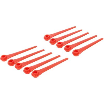 vhbw 10x Lame di Ricambio Rosse - Tagliabordi vhbw 10x Lame di Ricambio Rosse - Tagliabordi