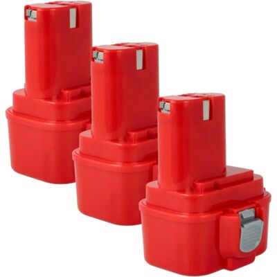 vhbw Batería Makita - 3x 1500mAh NiMH - Compatible con herramientas Makita - Ligera y Duradera vhbw Batería Makita - 3x 1500mAh NiMH - Compatible con herramientas Makita - Ligera y Duradera
