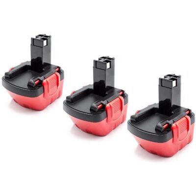vhbw 3x Batería compatible con Bosch Exact 12 - Recargable NiMH 12 V vhbw 3x Batería compatible con Bosch Exact 12 - Recargable NiMH 12 V