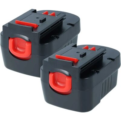 vhbw Batería para Black & Decker - 1500mAh NiMH - 14.4V - 2x compatible vhbw Batería para Black & Decker - 1500mAh NiMH - 14.4V - 2x compatible