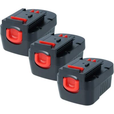 VHBW 3x Batteria per Black & Decker HPB14 - Batteria per attrezzi VHBW 3x Batteria per Black & Decker HPB14 - Batteria per attrezzi