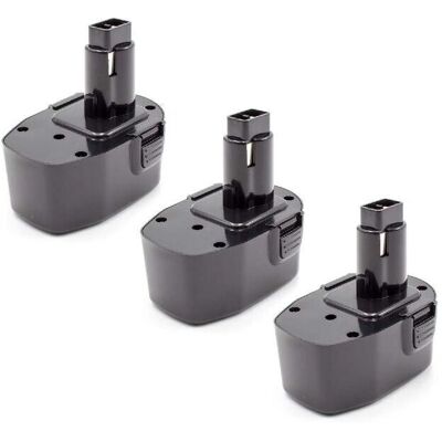 vhbw Juego de Baterías Dewalt - 3x 14,4V 1500mAh NiMH - Compatible con Dewalt vhbw Juego de Baterías Dewalt - 3x 14,4V 1500mAh NiMH - Compatible con Dewalt