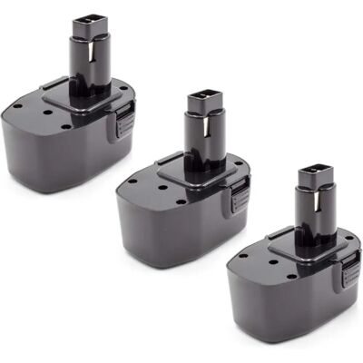 VHBW - Set de 3 Baterías Compatibles con Dewalt - 14,4V, 1500mAh VHBW - Set de 3 Baterías Compatibles con Dewalt - 14,4V, 1500mAh