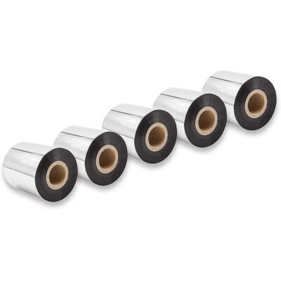 vhbw 5x Thermal Transfer Ribbon - Compatible with TSC TTP-344M Plus, TTP-343 Plus - Smudge-proof, 70mm x 300m, Wax Plus Black vhbw 5x Thermal Transfer Ribbon - Compatible with TSC TTP-344M Plus, TTP-343 Plus - Smudge-proof, 70mm x 300m, Wax Plus Black