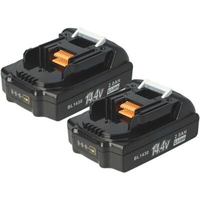 vhbw 2x Batería para Makita TW152DZ - Litio-ion, 14.4V, 2000mAh vhbw 2x Batería para Makita TW152DZ - Litio-ion, 14.4V, 2000mAh