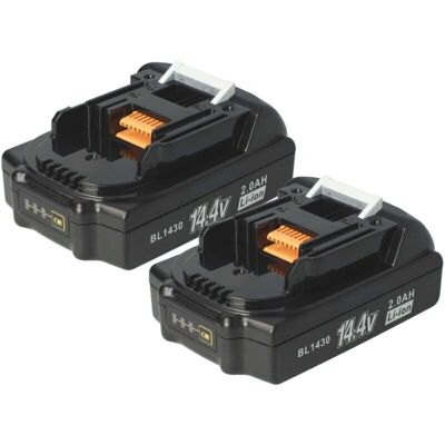 vhbw 2x Battery for Makita Tools - 2000mAh, 14.4V vhbw 2x Battery for Makita Tools - 2000mAh, 14.4V
