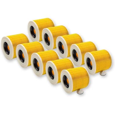 vhbw Filtro de cartucho para Kärcher MV 3 Premium - 10 unidades vhbw Filtro de cartucho para Kärcher MV 3 Premium - 10 unidades