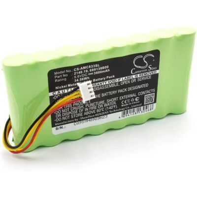 Batería VHBW para AMC 2140.19 - Alta capacidad NiMH - 9.6V Batería VHBW para AMC 2140.19 - Alta capacidad NiMH - 9.6V