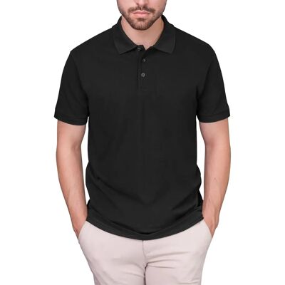 HRM Luksusowa męska koszulka polo - S - czarna - Koszulka polo HRM Luksusowa męska koszulka polo - S - czarna - Koszulka polo