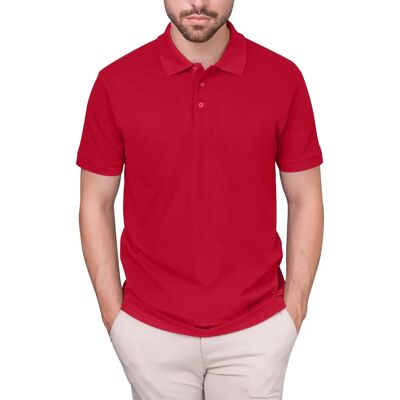 Polo de luxe HRM pour hommes - M - rouge - Polo Polo de luxe HRM pour hommes - M - rouge - Polo