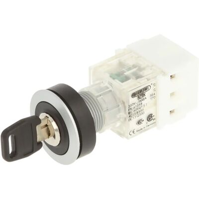 Schlegel - 23.001.466 - 3-position - 2 NO - Key switch Schlegel - 23.001.466 - 3-position - 2 NO - Key switch