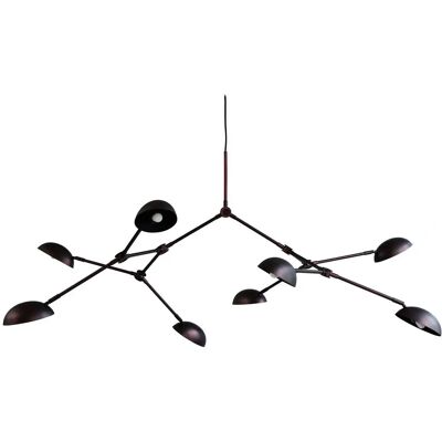 Lustre Drop de 101 Copenhagen - Noir Brûlé - Bras Ajustables - Design Élégant - Publicité Lustre Drop de 101 Copenhagen - Noir Brûlé - Bras Ajustables - Design Élégant - Publicité