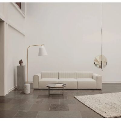 Table basse Duke NORR11 Grande - Blanc antique - Design rond en métal - Publicité Table basse Duke NORR11 Grande - Blanc antique - Design rond en métal - Publicité