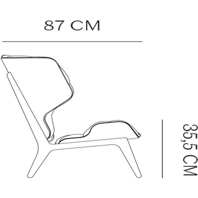 Fauteuil Mammoth NORR11 - Chêne Fumé & Cuir Dunes - Publicité Fauteuil Mammoth NORR11 - Chêne Fumé & Cuir Dunes - Publicité