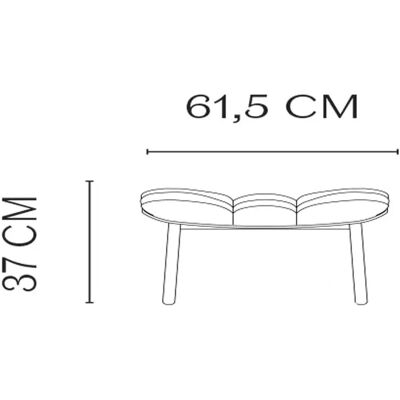 NORR11 Mammoth Ottoman en cuir H: 37 cm - Chêne noir / Dunes anthracite - Ottomans - Publicité NORR11 Mammoth Ottoman en cuir H: 37 cm - Chêne noir / Dunes anthracite - Ottomans - Publicité