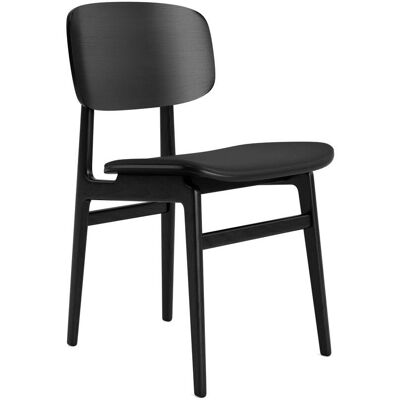 Chaise NORR11 NY11 - Chêne Noir / Cuir Ultra - Salle à Manger - Publicité Chaise NORR11 NY11 - Chêne Noir / Cuir Ultra - Salle à Manger - Publicité