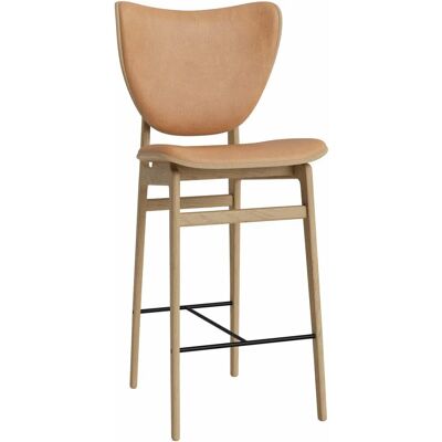 Tabouret de Bar Elephant - Chêne Naturel, Cuir Camel - Publicité Tabouret de Bar Elephant - Chêne Naturel, Cuir Camel - Publicité