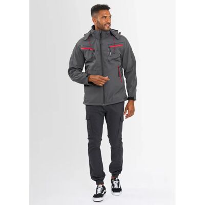 Arctic Seven Herren Dunkelgraue Softshelljacke - Jacke Arctic Seven Herren Dunkelgraue Softshelljacke - Jacke
