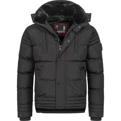 Alessandro Salvarini Herren Winterjacke mit abnehmbarem Teddy-Kragen - Winterjacke Alessandro Salvarini Herren Winterjacke mit abnehmbarem Teddy-Kragen - Winterjacke