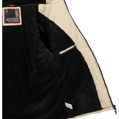 Alessandro Salvarini Beigefarbene Teddyfleece Winterjacke - Winter jacket Alessandro Salvarini Beigefarbene Teddyfleece Winterjacke - Winter jacket