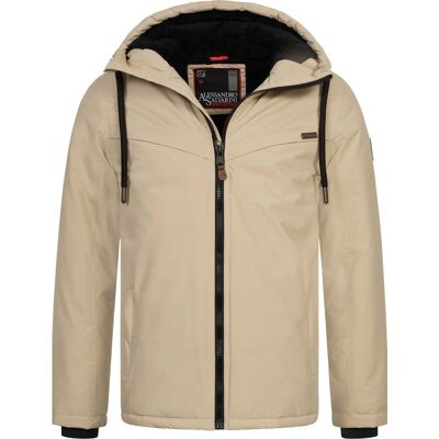 Alessandro Salvarini Beige XXL Winterjas - Winterjas Alessandro Salvarini Beige XXL Winterjas - Winterjas