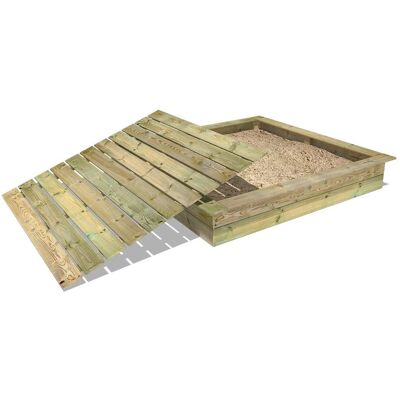 bac à sable en bois King Kong avec couverture - Espace de jeu extérieur sécurisé - Publicité bac à sable en bois King Kong avec couverture - Espace de jeu extérieur sécurisé - Publicité