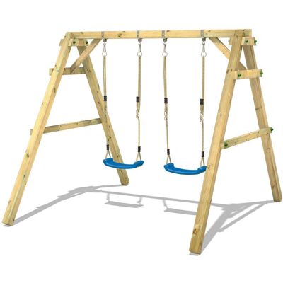 Wickey Sky Dancer Prime Schaukelset mit Klettermodul - Blau Wickey Sky Dancer Prime Schaukelset mit Klettermodul - Blau