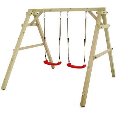 Wickey Sky Dancer Prime Schaukelset - Rot - Klettermodul - Kindergartenschaukel Wickey Sky Dancer Prime Schaukelset - Rot - Klettermodul - Kindergartenschaukel