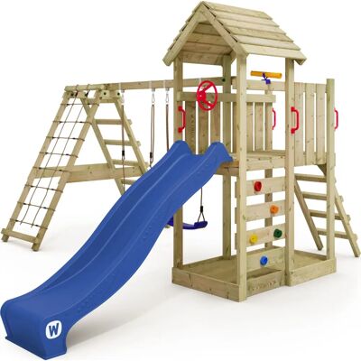 Spielturm Wickey RocketFlyer mit Doppelschaukel und Kletteranbau Spielturm Wickey RocketFlyer mit Doppelschaukel und Kletteranbau