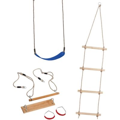 Wickey Spielplatz-Zubehörset - Schaukel, Klettern & Turnen Wickey Spielplatz-Zubehörset - Schaukel, Klettern & Turnen