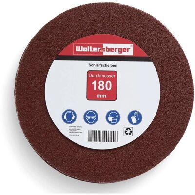 WOLTERSBERGER Model - Abrasive Discs 180mm P40-P320 - Versatile WOLTERSBERGER Model - Abrasive Discs 180mm P40-P320 - Versatile