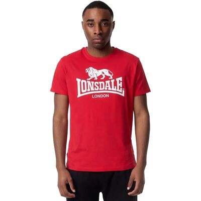Camiseta Roja St Erney de Lonsdale - Casual y Deportiva Camiseta Roja St Erney de Lonsdale - Casual y Deportiva