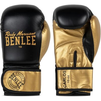 Benlee William boxing gloves leatherette of Carlos black/gold 8 oz Benlee William boxing gloves leatherette of Carlos black/gold 8 oz