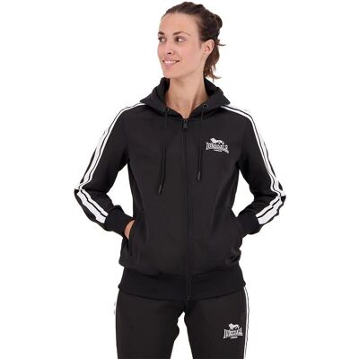 Completo sportivo donna LONSDALE Bromley - Cappuccio, Nero/Bianco, 2XL Completo sportivo donna LONSDALE Bromley - Cappuccio, Nero/Bianco, 2XL