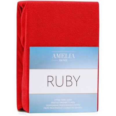 FLHF - Ruby - Czerwony - 220x220 cm - Prześcieradło FLHF - Ruby - Czerwony - 220x220 cm - Prześcieradło