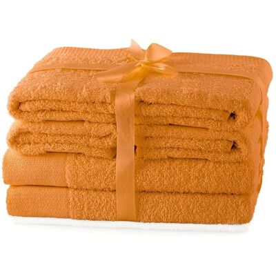 Toalhas Laranja Amari da AmeliaHome - Conjunto Banho e Cozinha Toalhas Laranja Amari da AmeliaHome - Conjunto Banho e Cozinha