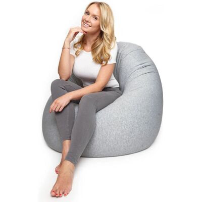 Lumaland 20651 Sitzsack Light grey Indoor Oval - Sitzsack Lumaland 20651 Sitzsack Light grey Indoor Oval - Sitzsack