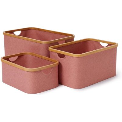 Lumaland - 21077 - Bambus - Rose - Storage Box Lumaland - 21077 - Bambus - Rose - Storage Box