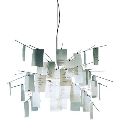 Ingo Maurer - Suspension Zettel'z - Blanc - Papier - Designer - Publicité Ingo Maurer - Suspension Zettel'z - Blanc - Papier - Designer - Publicité