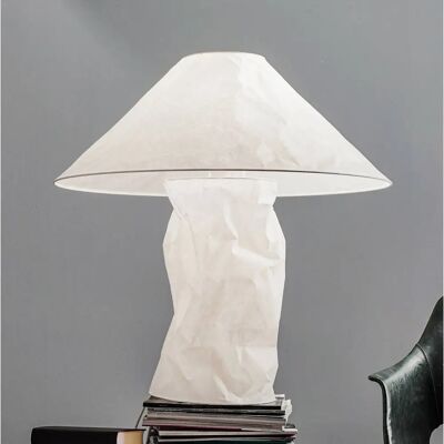 Ingo Maurer Lampampe Lampe de table blanche - Papier japonais - Publicité Ingo Maurer Lampampe Lampe de table blanche - Papier japonais - Publicité