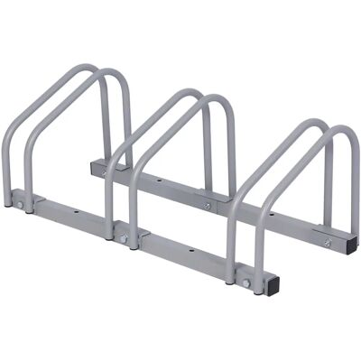 WILTEC Fahrradständer - Verzinkter Stahl für 3 Fahrräder - 70x33x27cm WILTEC Fahrradständer - Verzinkter Stahl für 3 Fahrräder - 70x33x27cm