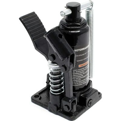 Wiltec - Cilindro hidráulico para elevador de motos - Soporte de montaje - Negro Wiltec - Cilindro hidráulico para elevador de motos - Soporte de montaje - Negro