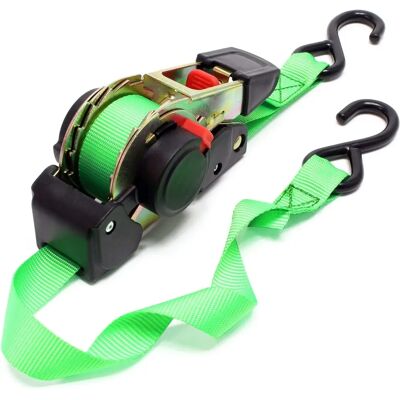 Wiltec Sangle de fixation auto-roulante 1,8m 25mm 320daN - Publicité Wiltec Sangle de fixation auto-roulante 1,8m 25mm 320daN - Publicité