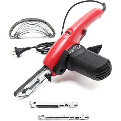 Wiltec Levigatrice a Nastro - 400W Velocità Regolabile - 10 Nastri Wiltec Levigatrice a Nastro - 400W Velocità Regolabile - 10 Nastri