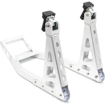Wiltec Supporto ruota anteriore moto - Support universale in alluminio per manutenzione Wiltec Supporto ruota anteriore moto - Support universale in alluminio per manutenzione