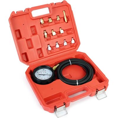 Wiltec - Set di Tester di Pressione dell'Olio - 0-35 bar, 12 pezzi Wiltec - Set di Tester di Pressione dell'Olio - 0-35 bar, 12 pezzi