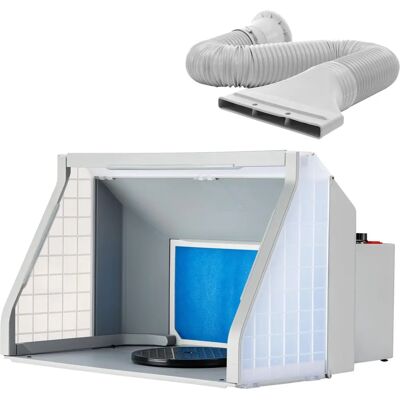 Wiltec Cabina de aspiración 9m³/min Iluminación LED Ventilador doble Regulable Wiltec Cabina de aspiración 9m³/min Iluminación LED Ventilador doble Regulable