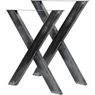 WILTEC Supporti per tavolo in acciaio X 72x60cm - Telaio per tavolo WILTEC Supporti per tavolo in acciaio X 72x60cm - Telaio per tavolo